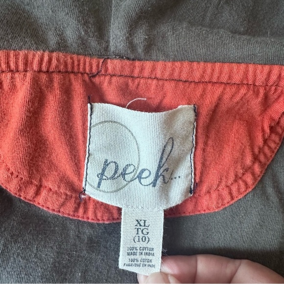 Peek Girls olive Green Camo Hooded Jacket XL 10 discounted shipping - Picture 4 of 8